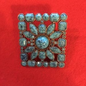 Turquoise Cabochon Belt Buckle